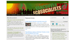 Desktop Screenshot of ecosocialistsvancouver.org